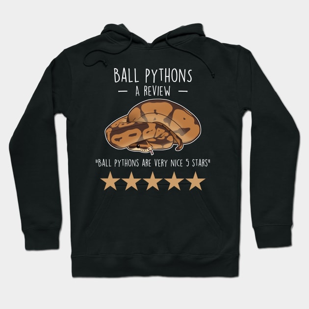 Ball Python Review Hoodie by Psitta